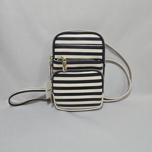 Mundi Navy/White Stripe Little Miracle Crossbody Purse